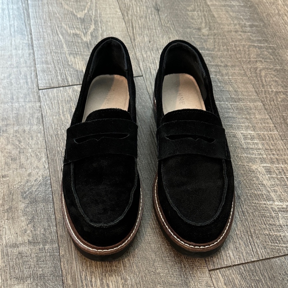 Black Suede Loafers